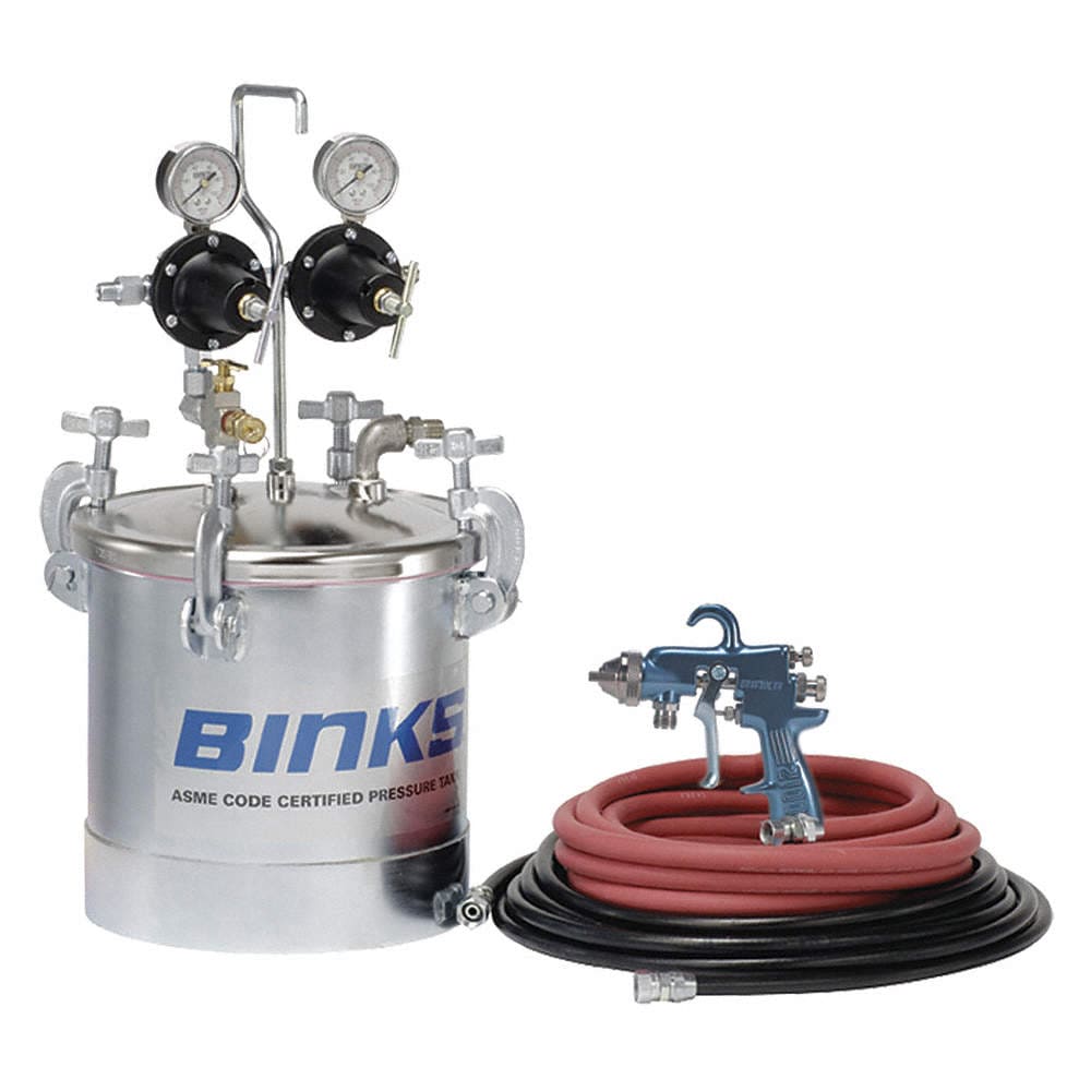 Binks Pressure Tank and Spray Gun